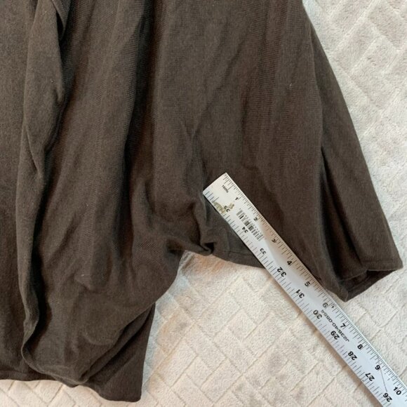 Ann Taylor Womens M Cardigan Sweater Brown Silk Cashmere Blend Lightweight - Picture 11 of 16